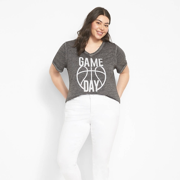 🛑Sale🛑 Lane Bryant Basketball Gameday Graphic Tee Sz. 14/16 - Picture 3 of 5